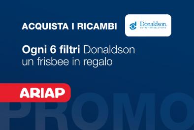 Fai scorta di filtri Donaldson: in regalo il frisbee