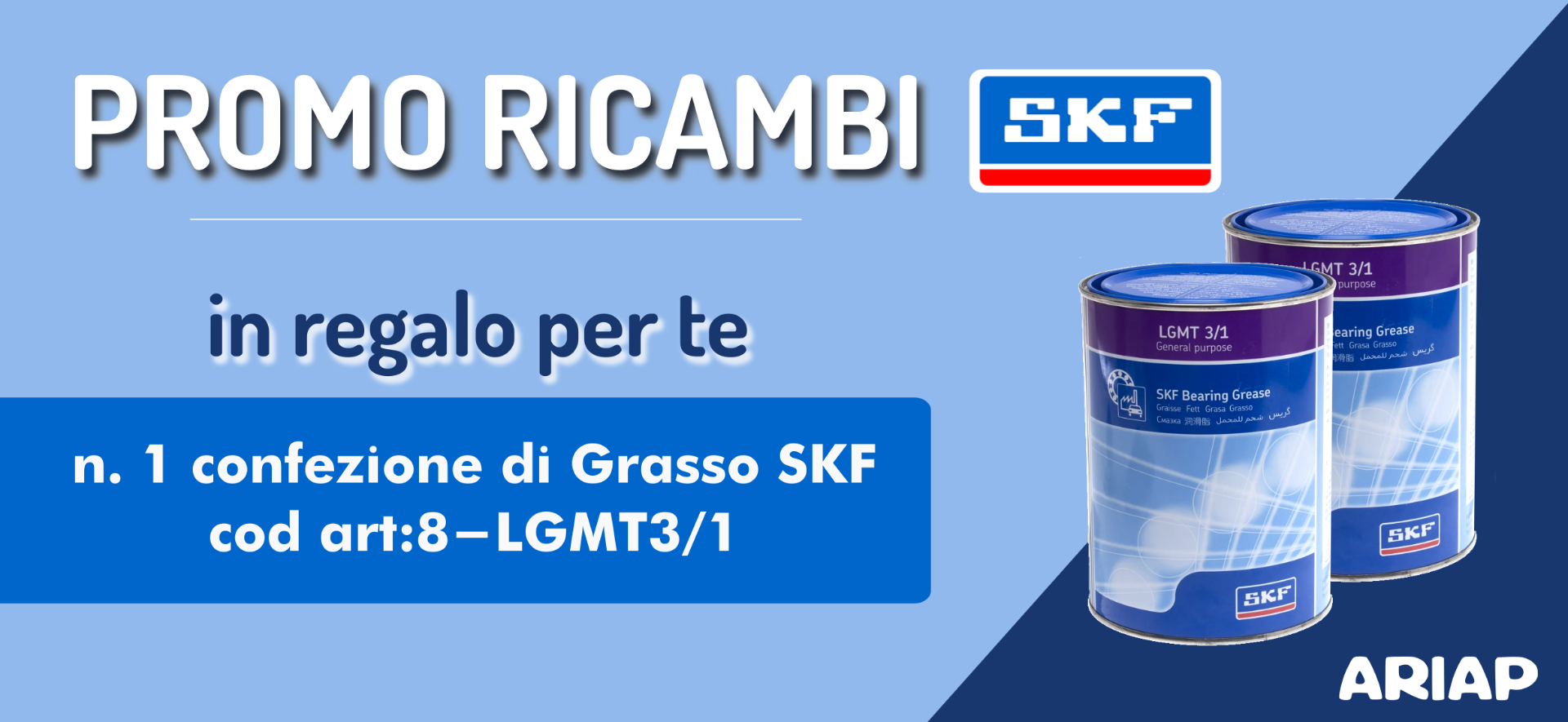 Promozione ricambi SKF - Ariap ricambi camion Sicilia
