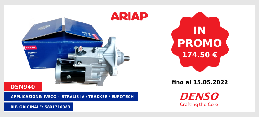 Promozione motorino avviamento Denso DSN940 - Ariap ricambi trucks