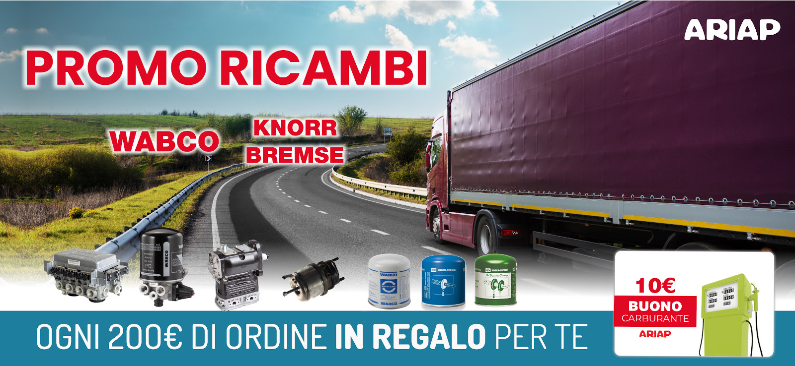 Promo ricambi Wabco e Knorr Bremse - Ariap ricambi trucks