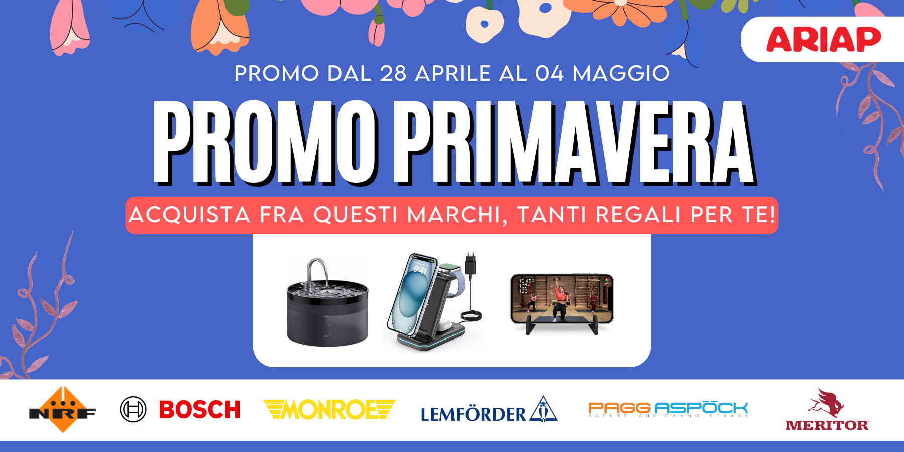 Promo ricambi Nrf, Meritor, Lemforder, Aspoeck, Monroe, Bosch